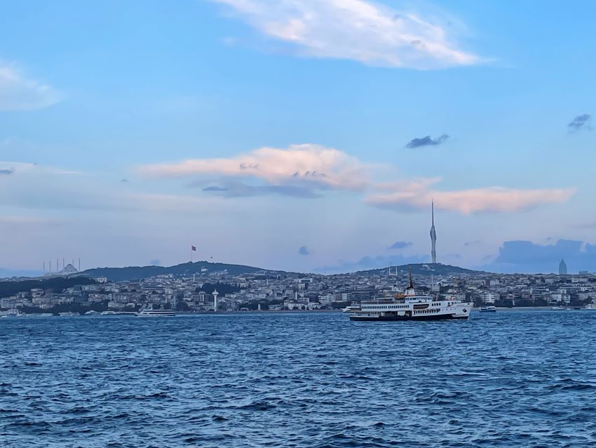 The rough waters of the Bosporus