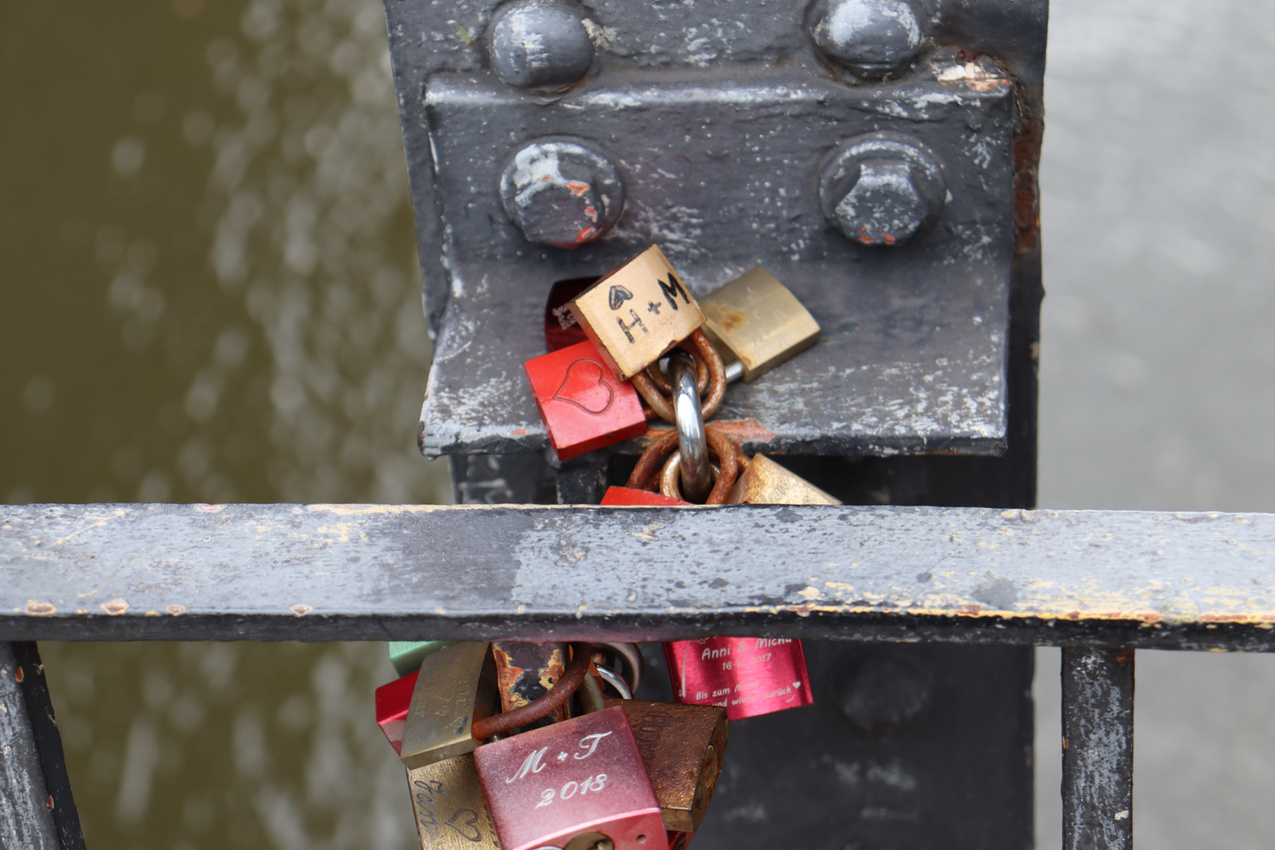 Love Locks at Poggemühlenbrucke, Hamburg 2020