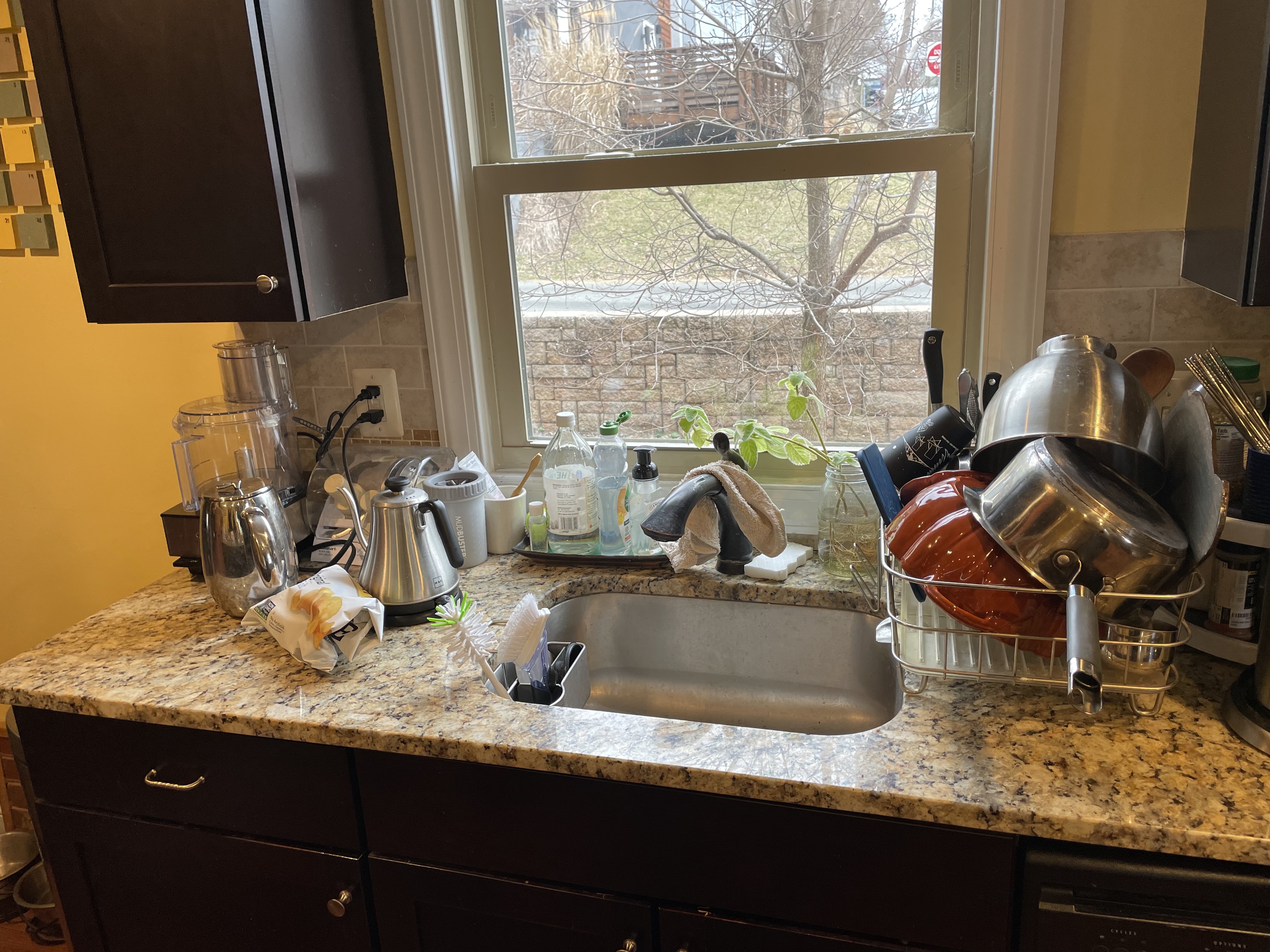 Kitchen counter before