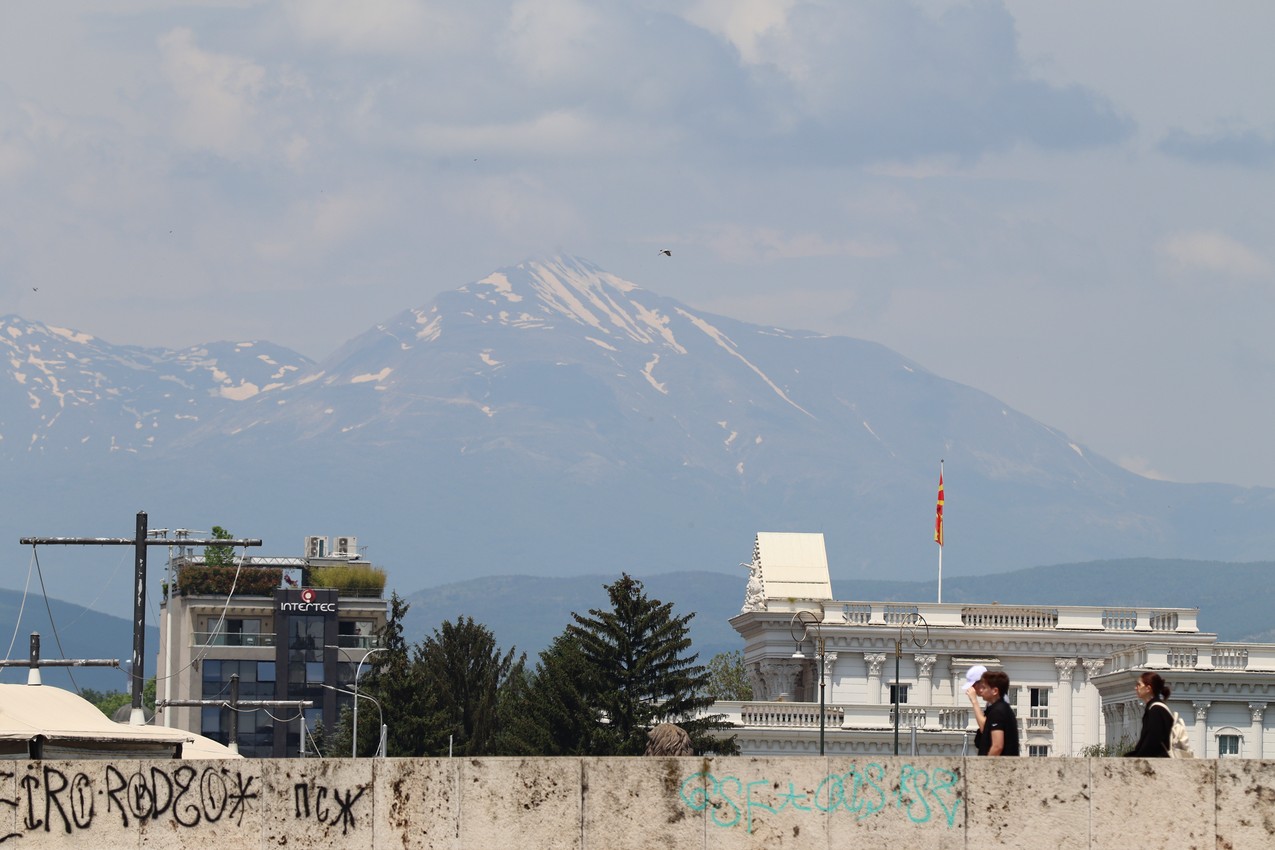 Ljuboten peak from Skopje