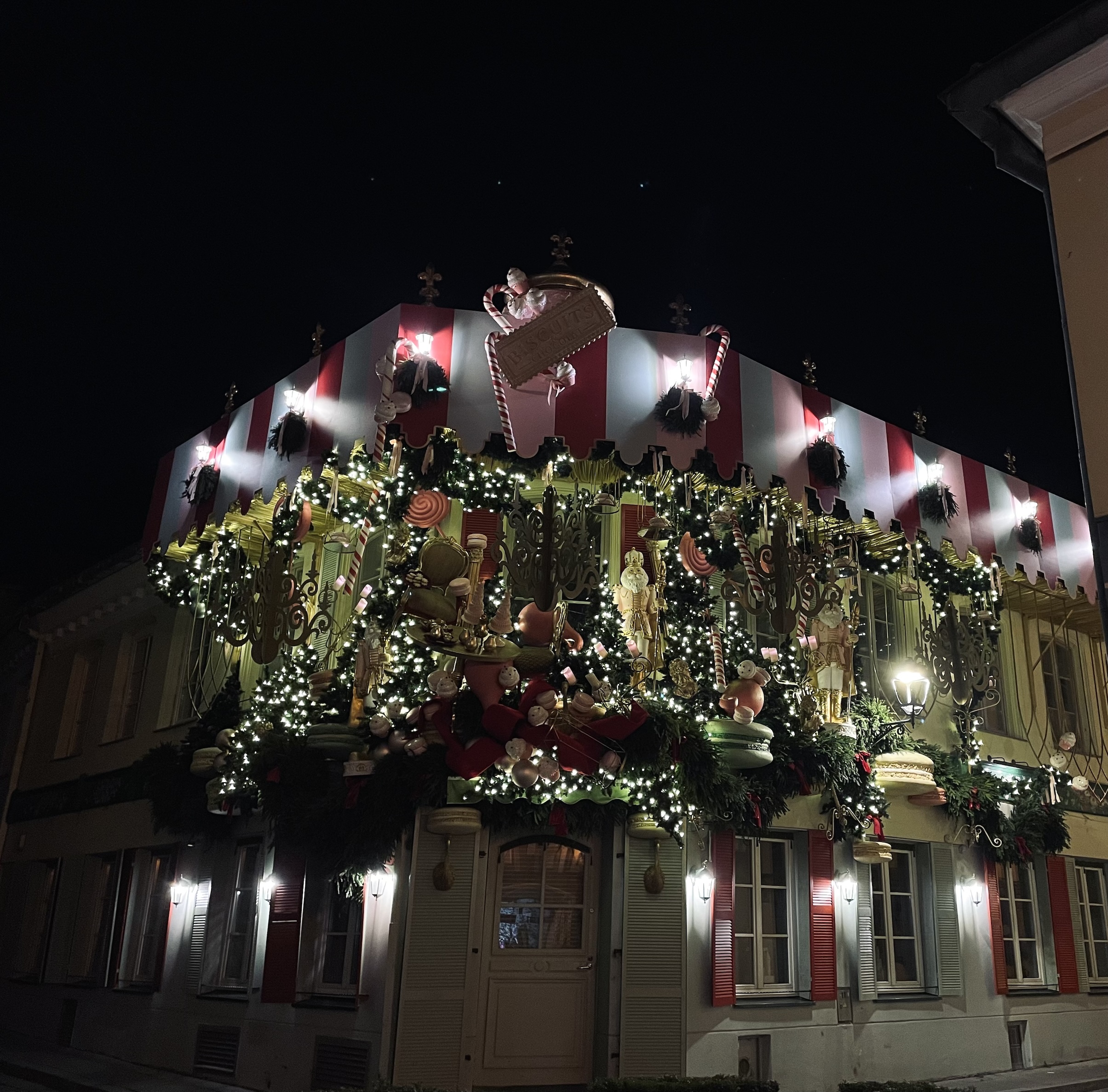 A restaurant in Vilnius decorated for the season